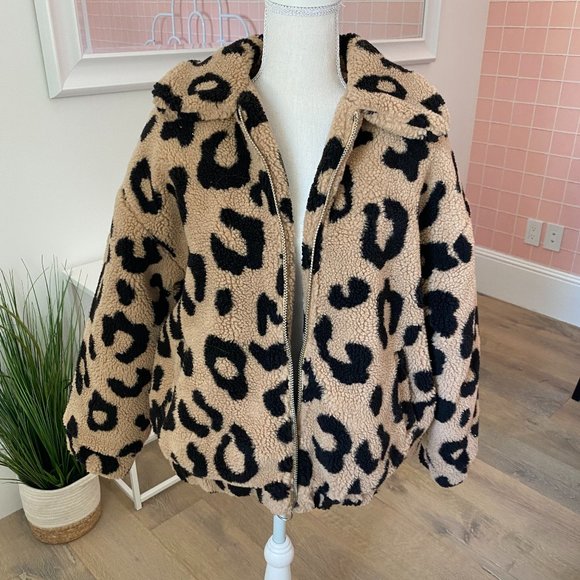 F21 Cheetah Print Coat